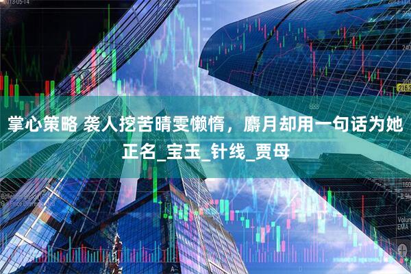 掌心策略 袭人挖苦晴雯懒惰，麝月却用一句话为她正名_宝玉_针线_贾母