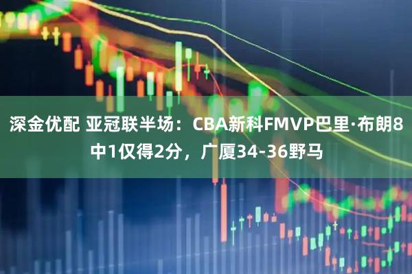 深金优配 亚冠联半场：CBA新科FMVP巴里·布朗8中1仅得2分，广厦34-36野马