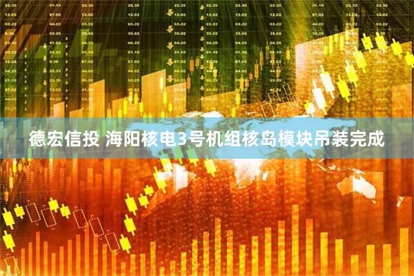 德宏信投 海阳核电3号机组核岛模块吊装完成