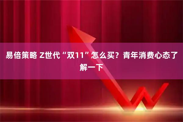 易倍策略 Z世代“双11”怎么买？青年消费心态了解一下
